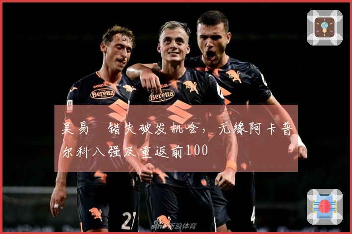 吴易昺错失破发机会，无缘阿卡普尔科八强及重返前100